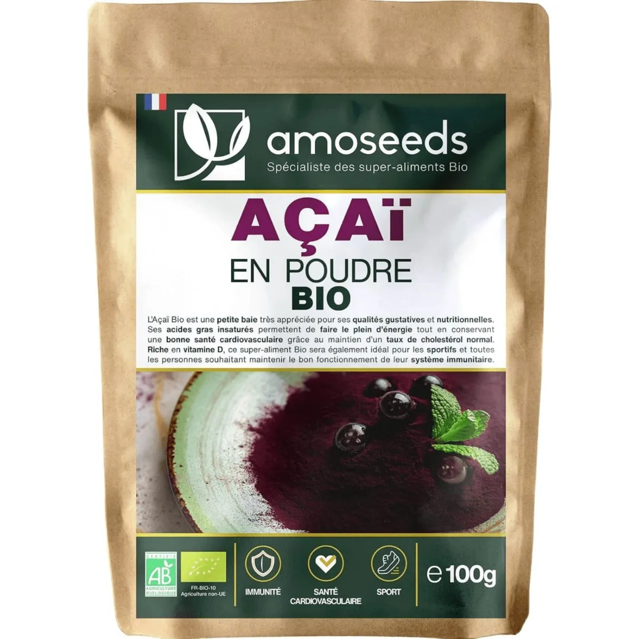 Acai fruit c'est quoi? Acai en poudre amoseed Bio Acai fruit cest quoi? Acai en poudre amoseed Bio